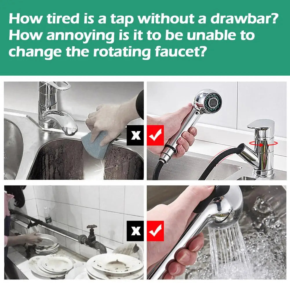 Kitchen Mixer Tap Spare Replacement Faucet Pull Out New Spray Setting Head 2023 Shower Accessories Kitchen Spash-proof Shower