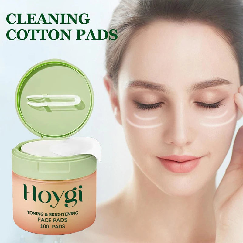 Korean Skin Care Cleansing Cotton Pads Centella Asiatica Niacinamide Peptide Daily Deep Hydrating Moisturizing Toner Cotton Pads
