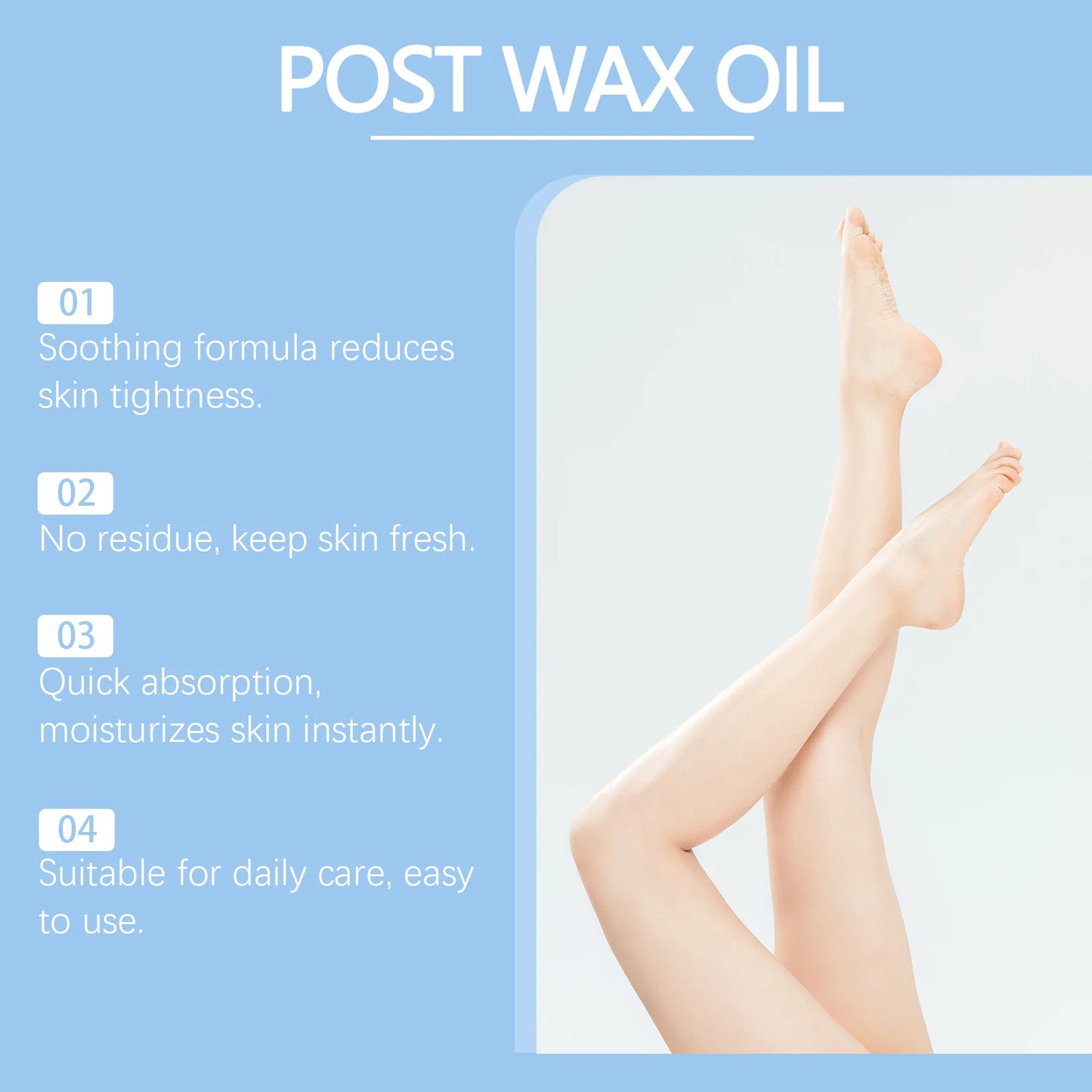 Hair Removal Care Spray Reduce Redness Relieve Skin Reduce Tightening Dryness Anti Swelling Non-greasy Moisturizing Post Wax Oil