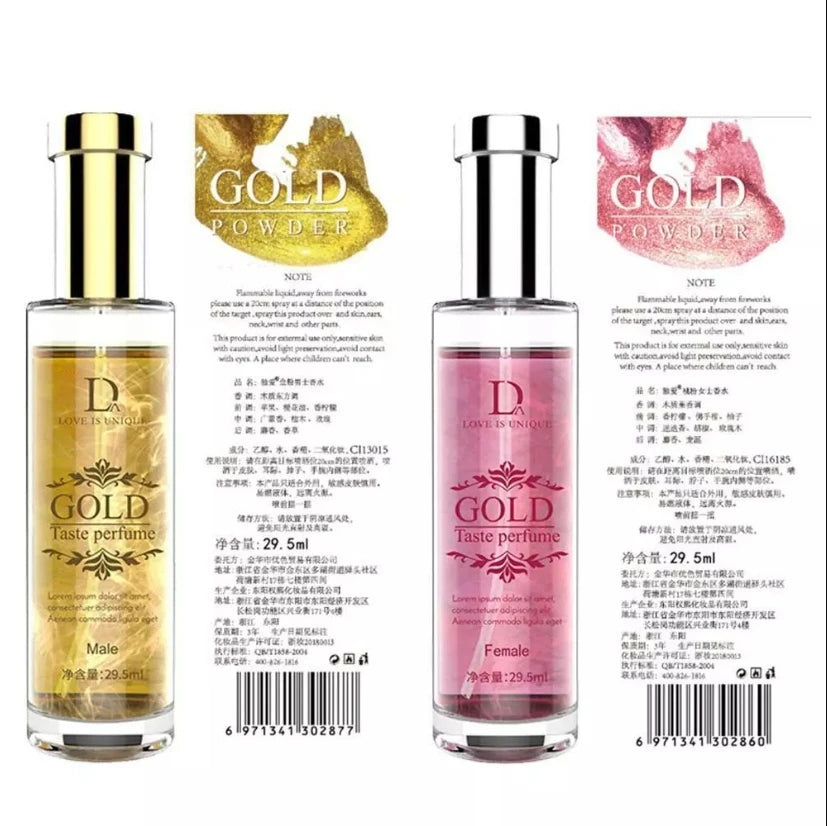 Gilded Long Lasting Pheromones Perfume Spray Dating Floral Fragrance Perfume Unisex Charm Attract Opposite Sex Eau De Toilette