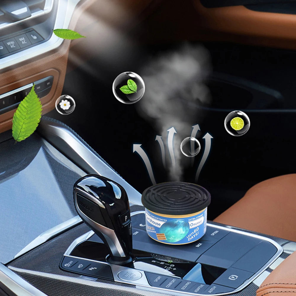 Car Air Freshener New Car Deodorant Fibre Air Freshener Wood Block Can Coffee Flavour Cars Aromatherapy Auto Deodorant Supplies