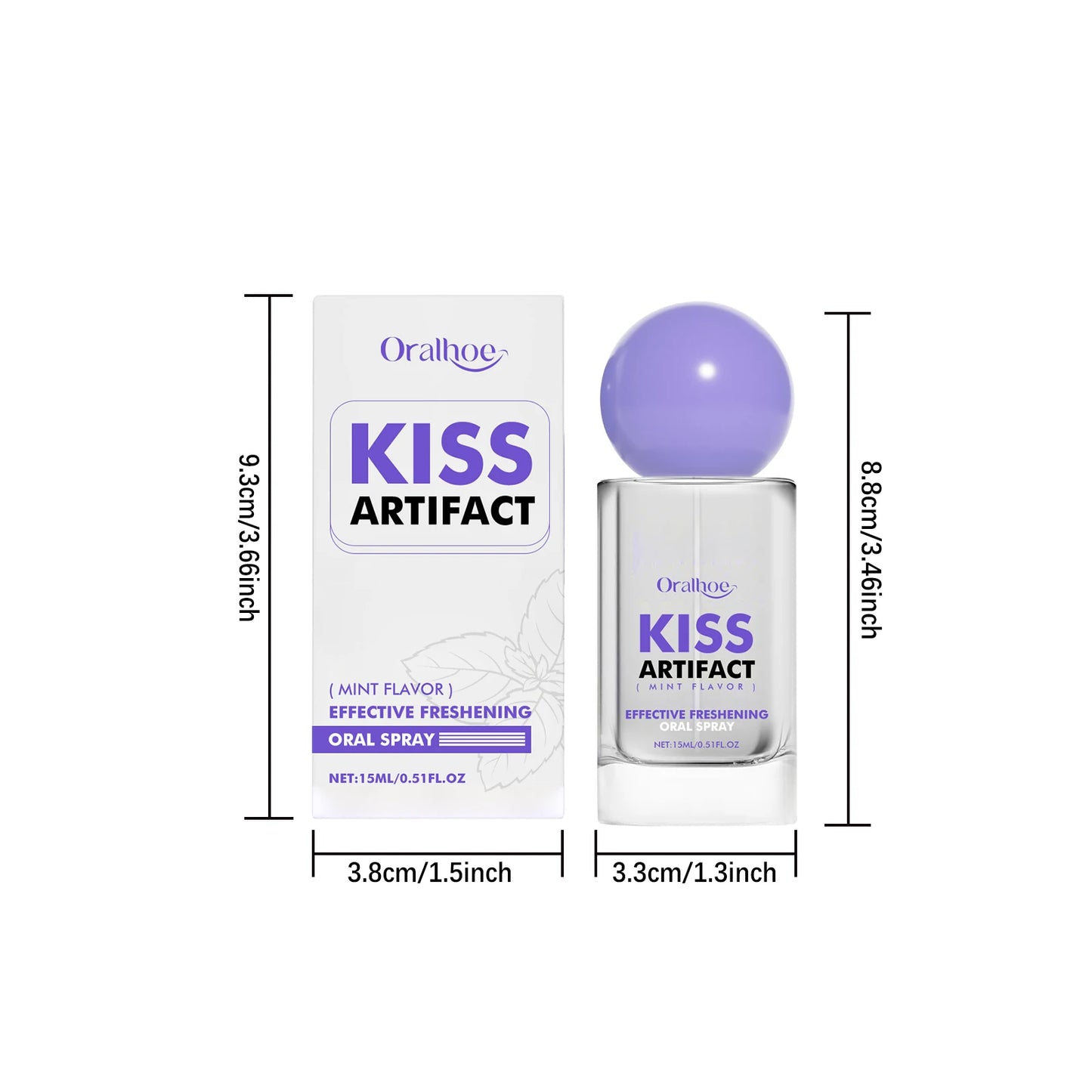 Breath Freshener Spray Mint Flavor Removal Halitosis Plaque Stains Fresh Oral Care Female Male Portable Breath Mouth Care Spray