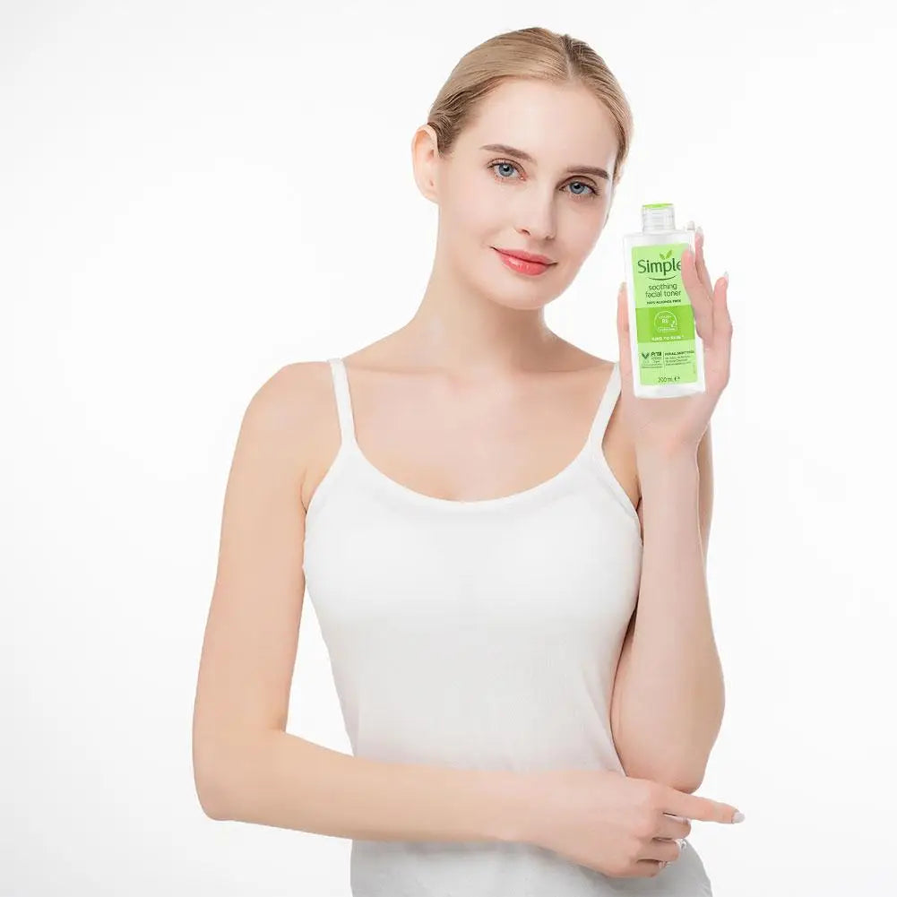 Simple Soothing Toner Long Lasting Moisturizing Gently Calms Soothes Balances Skin PH Softens Stratum Corneum