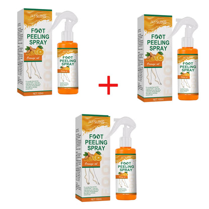 100ml Foot Peeling Spray Orange Essential Oil Exfoliating Nourish Peel Feet Calluses Dead Skin Remover Pedicure Foot Care Tool