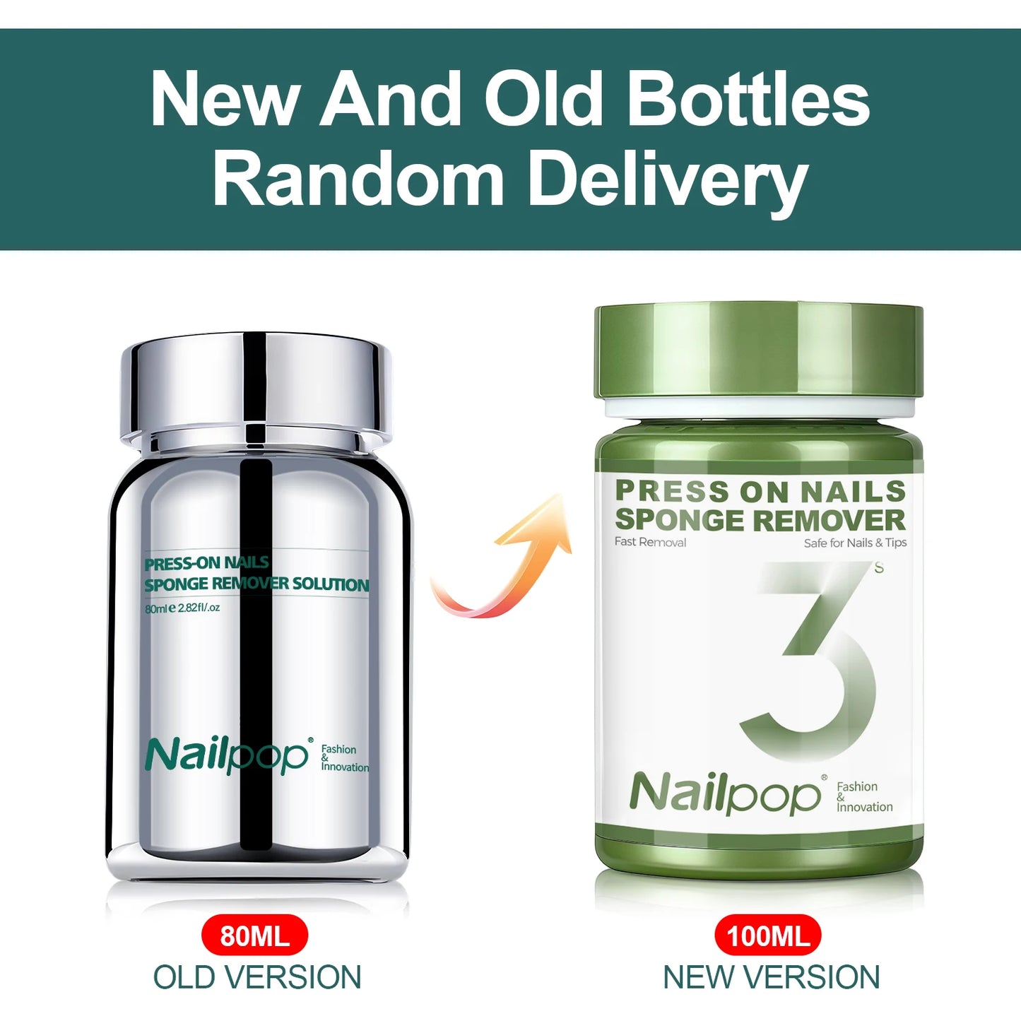 Nailpop 60ml Solid Nail Gel Remover Spray Easily Soften and Removes Press-On Nails Fresh Odorless Gel Fake Nail Tip Remover Tool