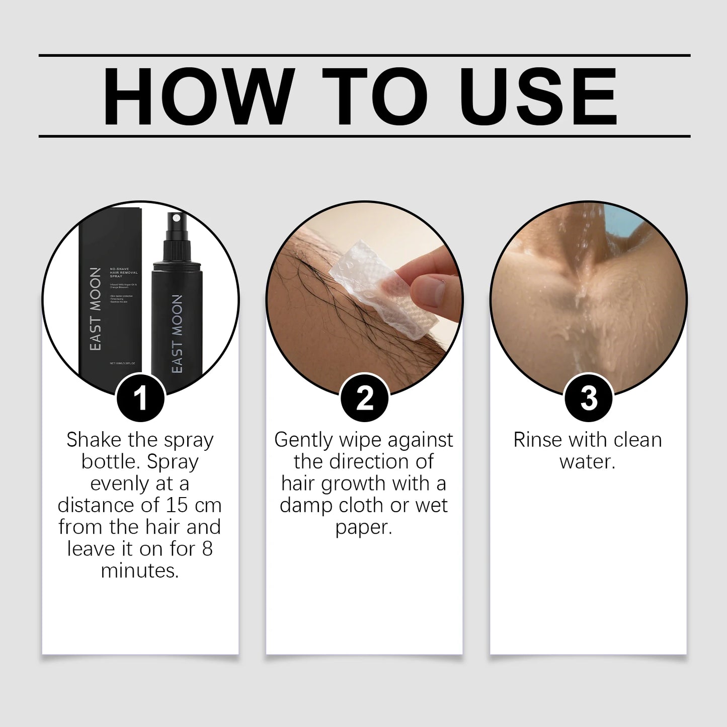 Men S Hair Removal Spray Effortlessly Removes Leg Hair Underarm Hair And Chest Hair Gentle Cleansing And Convenient Care Spray