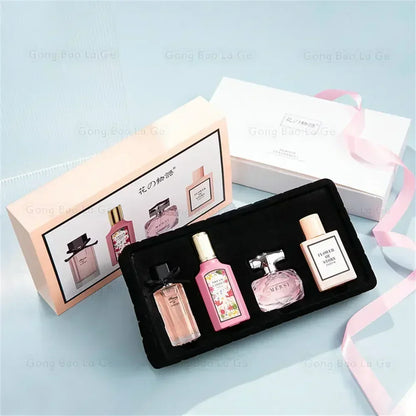 Womens Perfume Floral Scent Eau de Parfum 110ml Gift Box Four Piece Set Pheromone Balminess Духи Fragrance For Her