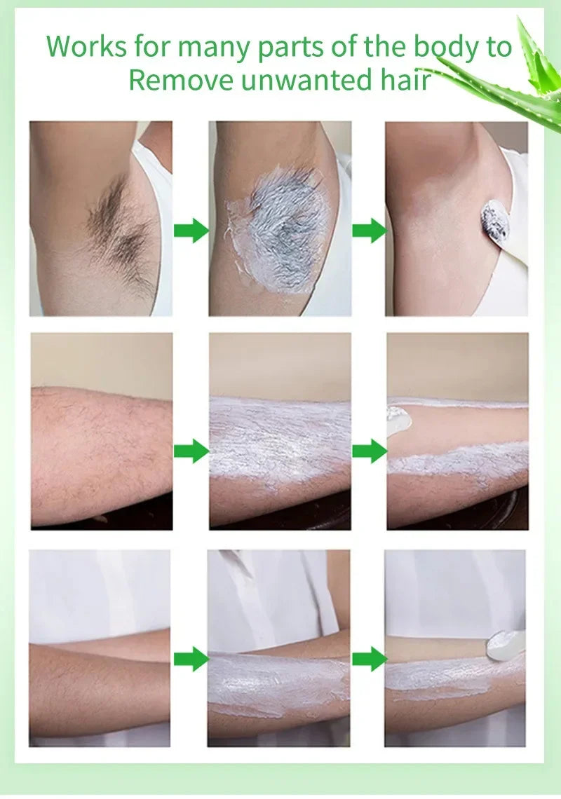 2 Minutes Fast Hair Removal Spray Painless Hair Growth Inhibitor Arm Armpit Leg Permanent Depilatory for Men Women Repair Care