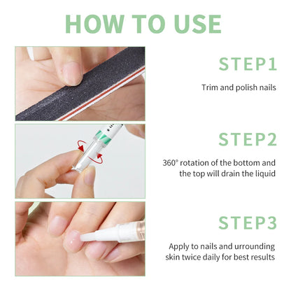 1/2pc Nail Care Mild Ingredients Prevent Damaged Nail Bed Treat Onychomycosis Nail Repair Pen For Nail Beauty Health Care Tools