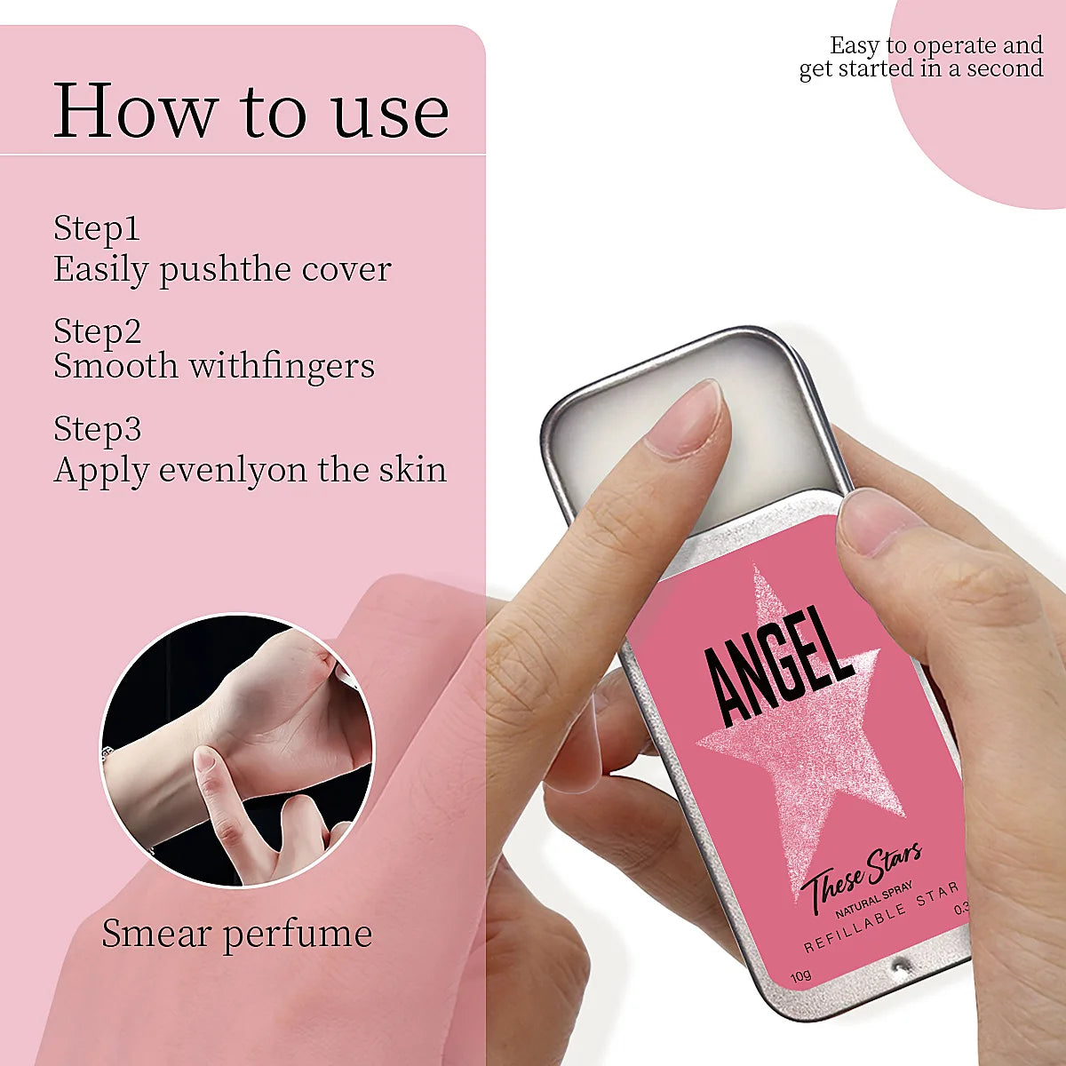 Pheromone Solid Perfume for Men Women Solid Balm Lady Female Parfum LongLasting Fresh Flower Fragrance Antiperspirants