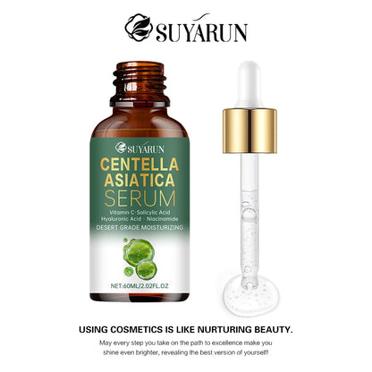 SUYARUN Premium Centella Asiatica Serum - Hydrating & Soothing Face Treatment for Acne, Redness & Anti-Aging | Natural Skin Care
