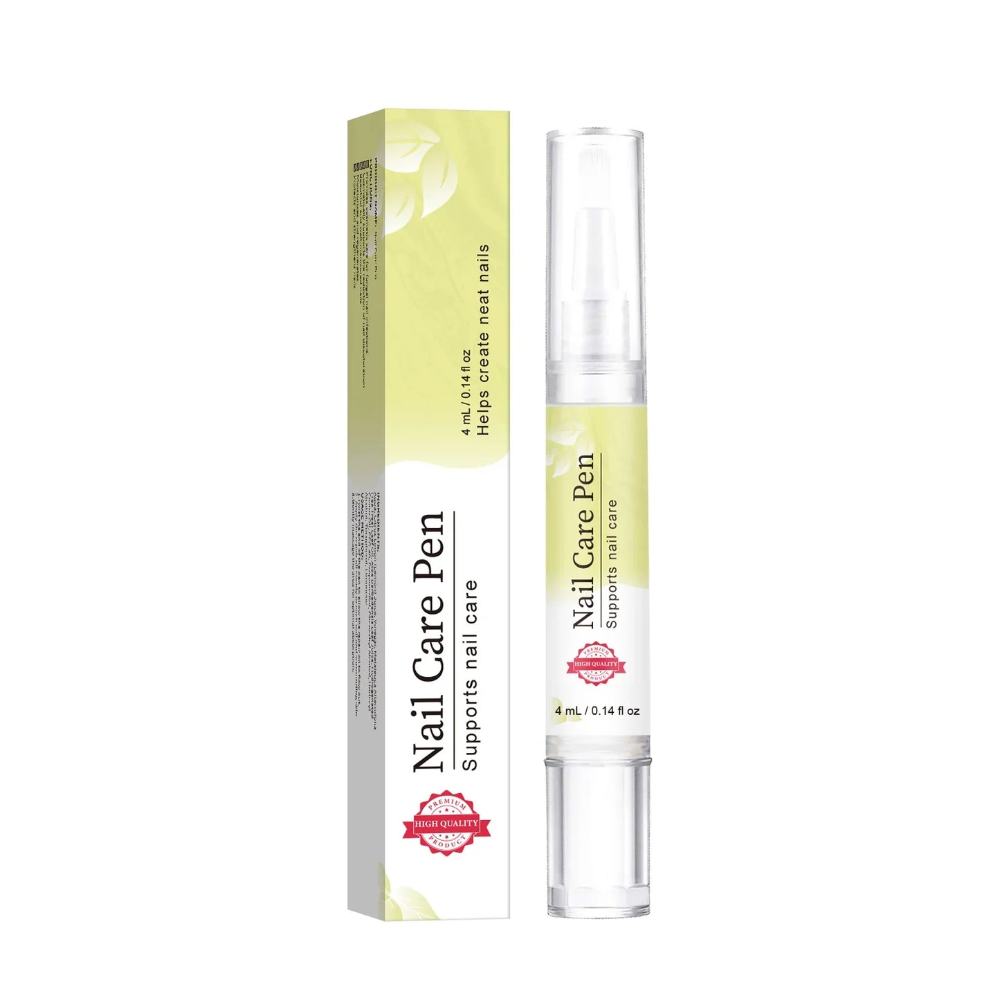 Nail Strengthening Pen 4ml - Lemon & tea tree oil blend minimizes yellow stains, fortifies weak nails & hydrates nail edges.