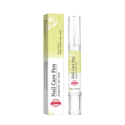 Nail Strengthening Pen 4ml - Lemon & tea tree oil blend minimizes yellow stains, fortifies weak nails & hydrates nail edges.