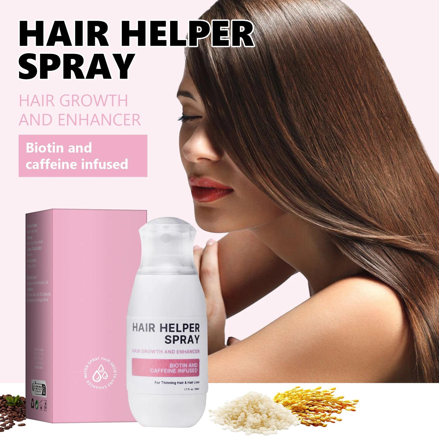 Hair Care Spray Nourishes Hair Scalp Moisturizes And Softens Hair, Repair Damage Strengthen Hair Follicles Reducing Hair Loss
