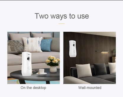Air Freshener Aerosol Dispenser Fragrance Aerosol Spray Dispenser Car Household Wall-mounted Automatic Adjustable Aroma Diffuser