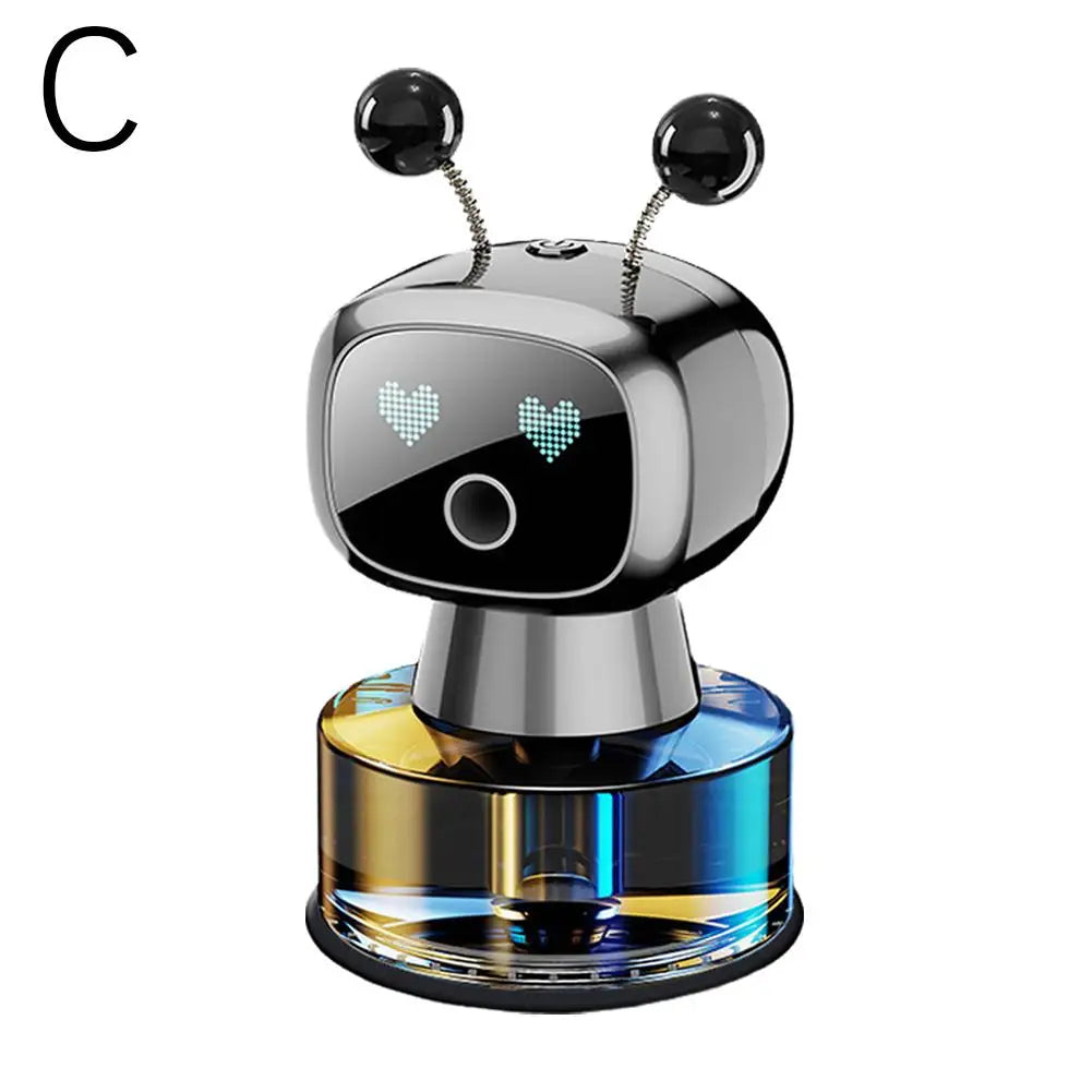 Smart Rechargeable Car Air Freshener,Automatic Aromatherapy Diffuser With Robotic Design,Auto-Spray&Ignition Sensing,Car Decor
