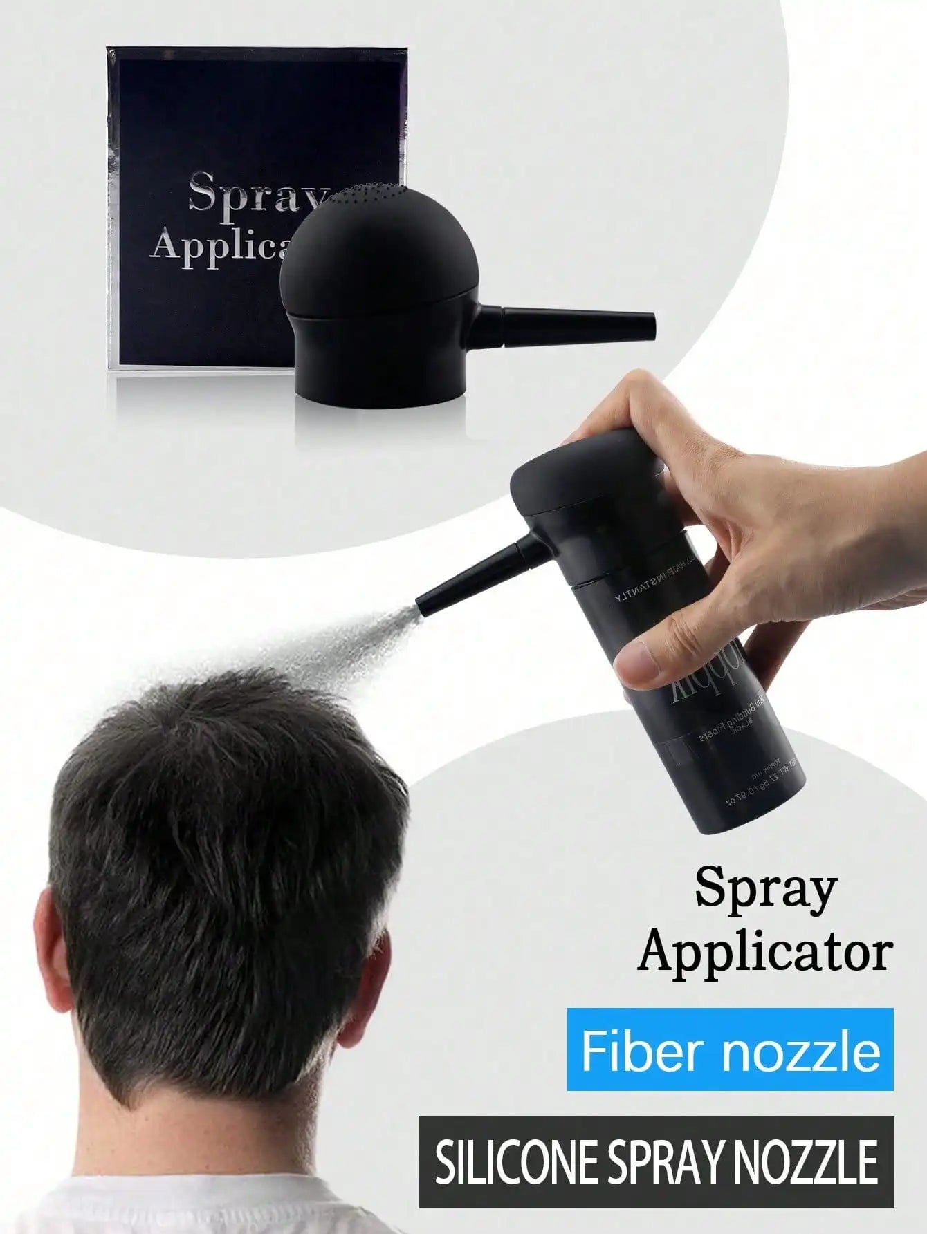 Hair Powder Hair Supplement Nozzle, Hair Fiber Auxiliary Nozzle, Hair Growth Spray, Concentrated Hair Spray Gun, And Hair Spraye