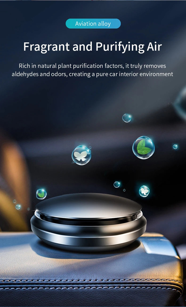 Car Fresh Fragrance Car Accessories Creative Aluminum Alloy UFO Styling Air Freshener Interior Air Purifier Auto Air Purifier