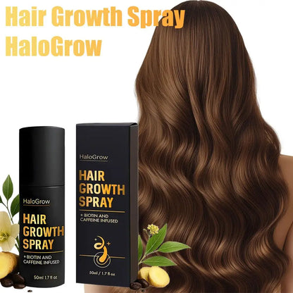 Halo Grow Hair Growth Spray 50ml Activates Hair Follicles Improves Thinning Hair Moisturizes Scalp For Thicker Stronger Hair