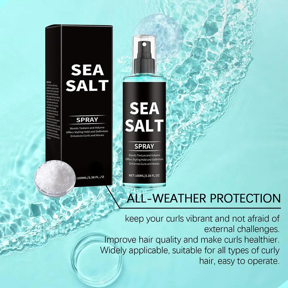 Sea Salt Texturizing Spray For Hair-Volumizing Curl Enhancing Spray Lightweight Hold, Adds Beachy Waves, Natural Matte Finish