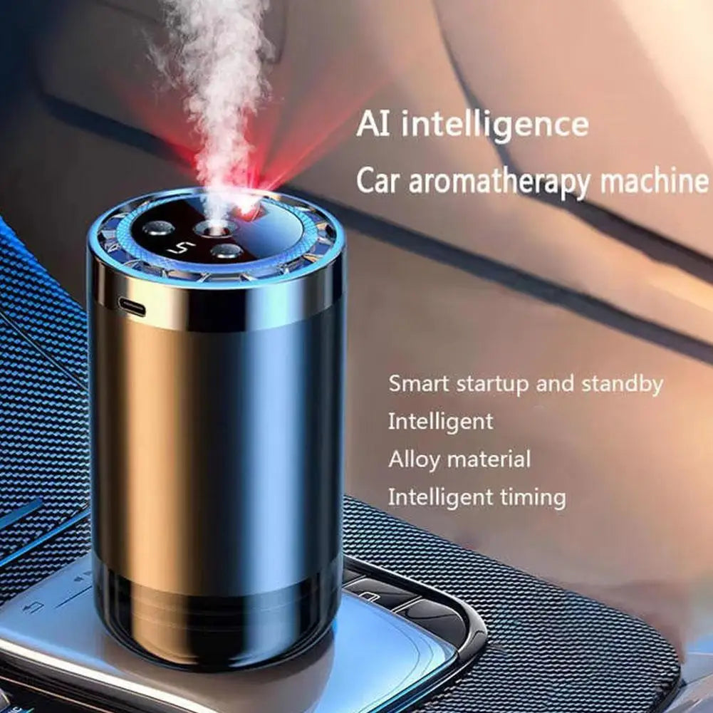 Car Air Freshener,Smart Aroma Diffusers Star Projector,5 Modes  Perfume Automatic Spray Odor Removal Atmosphere Light Type C