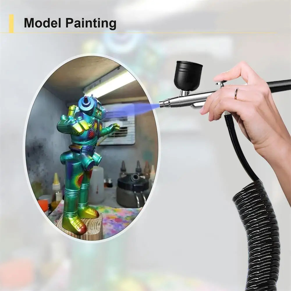 Airbrush Nail High Pressure Nail Art Printing Machine Portable Spray Gun For Nail Art Makeup Painting Cake Nail Spray Airbrush