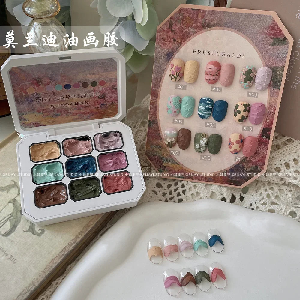 Nail Art Aurora Fairy Powder Cream Spring Summer For Professional Manicure Design Decorations Pigment Nail Texture Gel