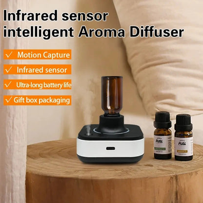 New Innovation Air cleaner Freshener Machine Infrared Automatic Smart spray Inverted Waterless Essential oil Aroma Diffuser