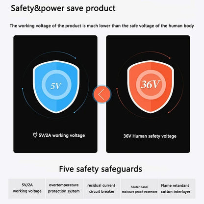 Ankle Massager with Heat Vibratio For Recover Relief Muscle Pain Sports Injuries Joint Warmth Adjustable Brace USB