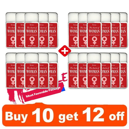 Women Men Body Heterosexual Hormones Perfume Solid Balm Long-lasting Scent Portable Solid Perfume Cologne Fragrance