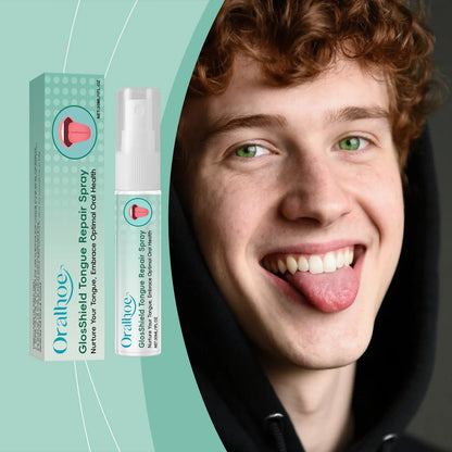 Oralhoe Fissured Tongue Relief Spray Reduce Swelling Remove Bad Breath Oral Hygiene Cleansing Prevent Ulcer Tongue Repair Spray