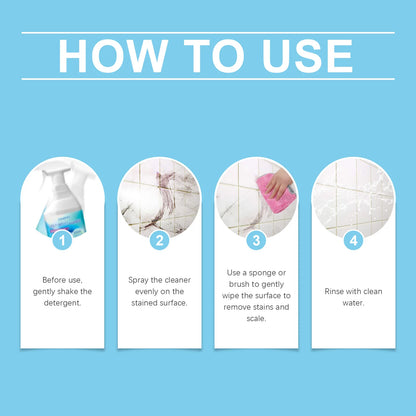 Jakehoe  Daily Shower Cleaner No-Rinse, No-Scrub, Daily Spray for Glass, Tile, Grout, Fresh Clean Scent