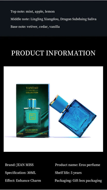 30ML Brand Men Perfume – Charming Man Cologne with Lasting Fragrance to Attract Women | Perfumes Hombres Originales