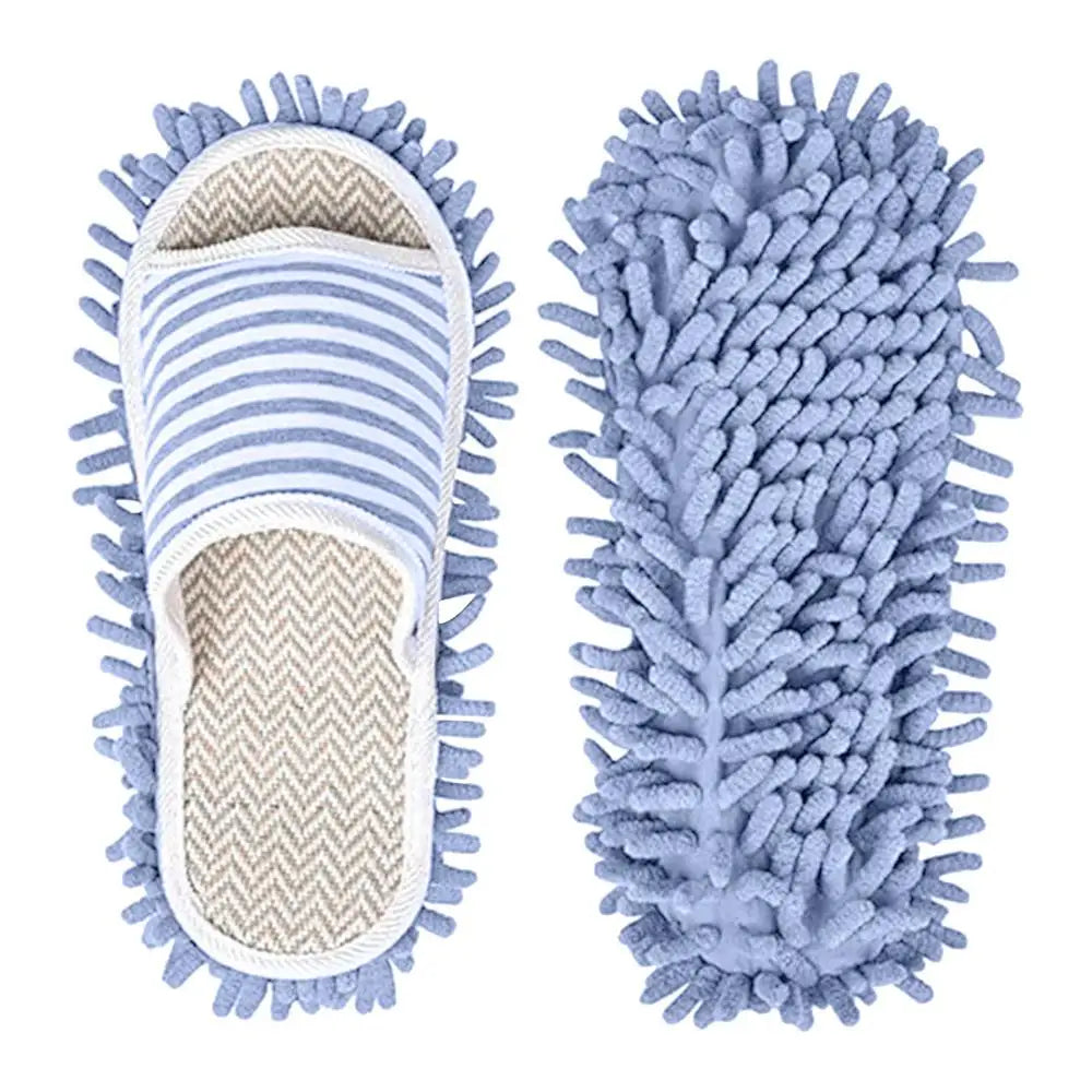 Labor-saving Washable Mop Slippers For Floor Cleaning Detachable Microfiber Slipper Dusting Mop Floor Dust Dirt Hair Cleaner