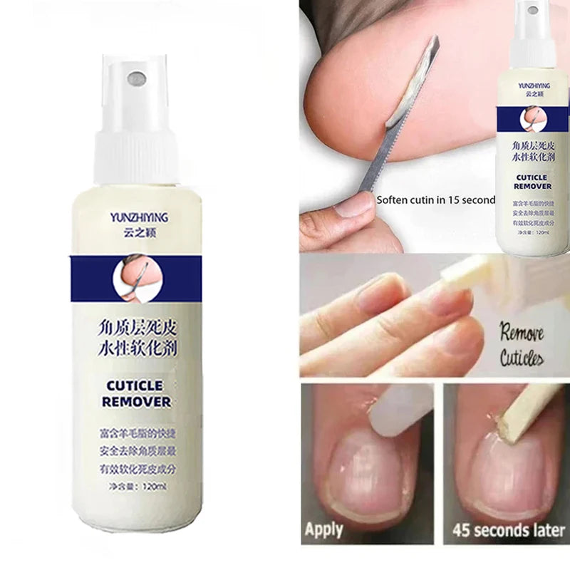 120ml Foot Exfoliator Spray Softener 6 Seconds Remove Dead Skin & Calluses Foot Mask Anti-Cracked Heel Enhancer Nail PedicureKit