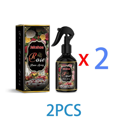Rose Scented Room Spray 100ml Long Lasting Air Freshener for Bedroom Bathroom Office Instant Odor Eliminator Natural Fragrance