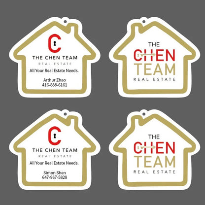 50Pcs Customized Car Air Fresheners Hanging Parfum Natural Scented Paper Air Freshener Car Accessories Interior Auto Perfume