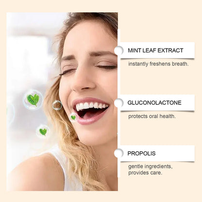 XIMONTH Healthy Oral Spray Propolis Freshen Breath Long-Lasting Protection Selected Ingredients Convenient To Use Small Portable