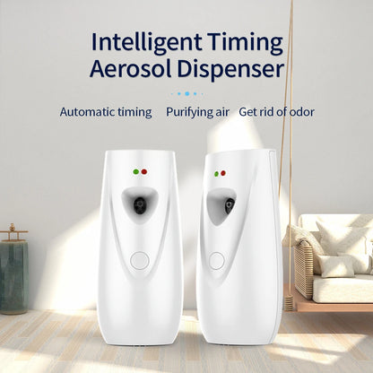 Air Freshener Aerosol Dispenser Fragrance Aerosol Spray Dispenser Car Household Wall-mounted Automatic Adjustable Aroma Diffuser