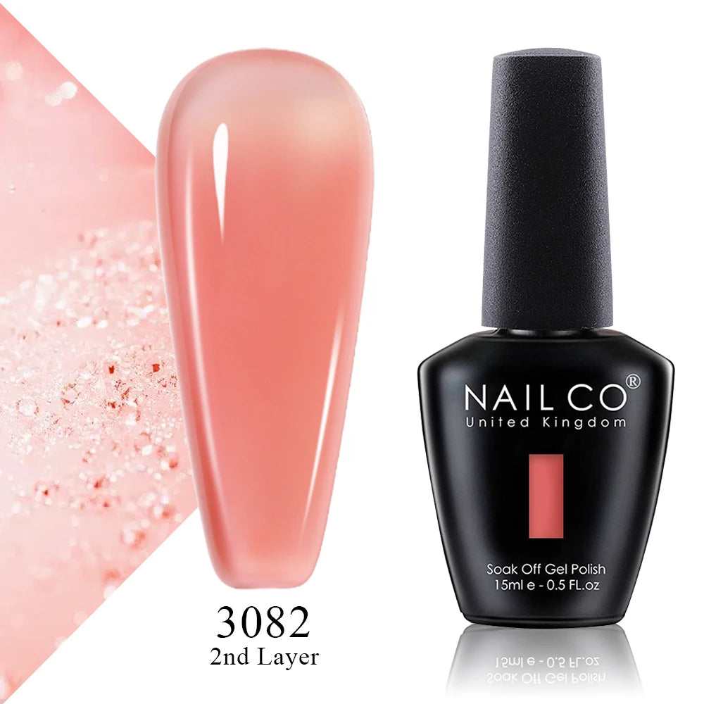 NAILCO 2025 Winter 15ML Gel Nail Polish Nails Semi-permanent UV Varnish High Quality Glass Bottle Nail Art Polish For Manicure