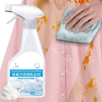 300ml Laundry Stain Remover Spray, Powerful Spot Cleaner for Fat Oil Blood Coffee Grease, Housekeeping Cleaning Supplies