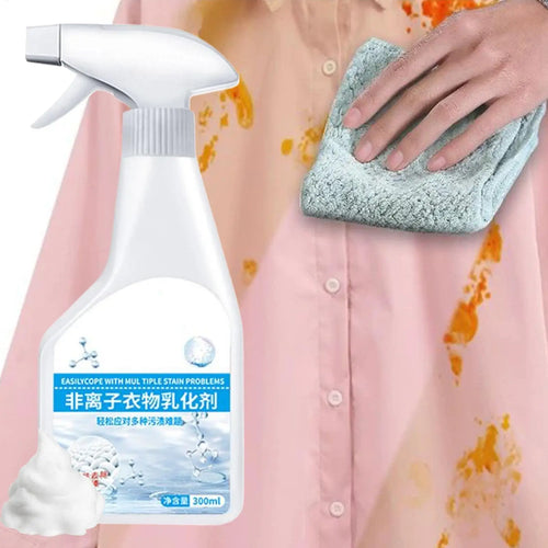 300ml Laundry Stain Remover Spray, Powerful Spot Cleaner for Fat Oil Blood Coffee Grease, Housekeeping Cleaning Supplies