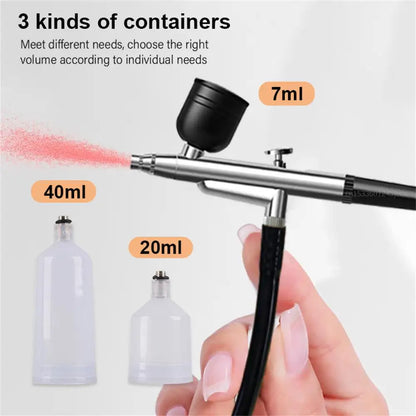 Airbrush Nail High Pressure Nail Art Printing Machine Portable Spray Gun For Nail Art Makeup Painting Cake Nail Spray Airbrush