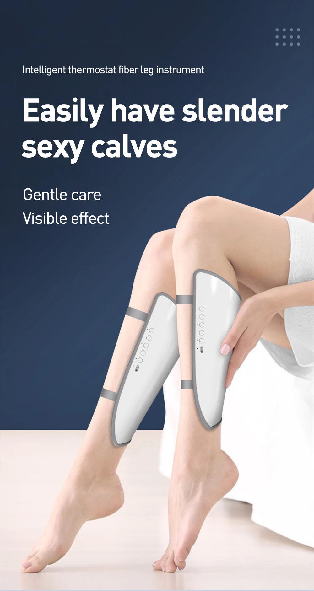 EMS Calf Massager Relieves Pain Constant Temperature Hot Pressure Vibration Massager Varicose Veins Relieves Fatigue