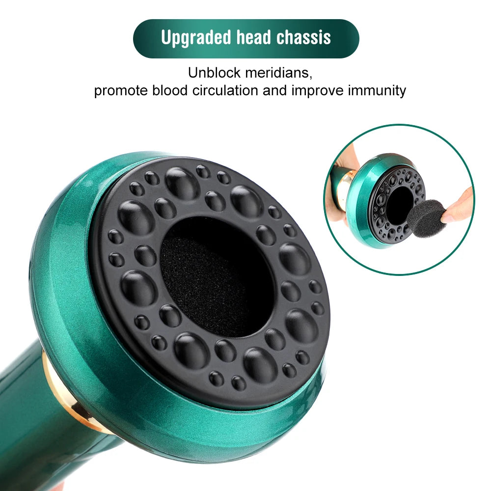 Chinese Electric Massager GuaSha Anti Cellulite Vacuum Suction Cup Beauty Health Scraping Infrared Heat Slimming Massage Thera