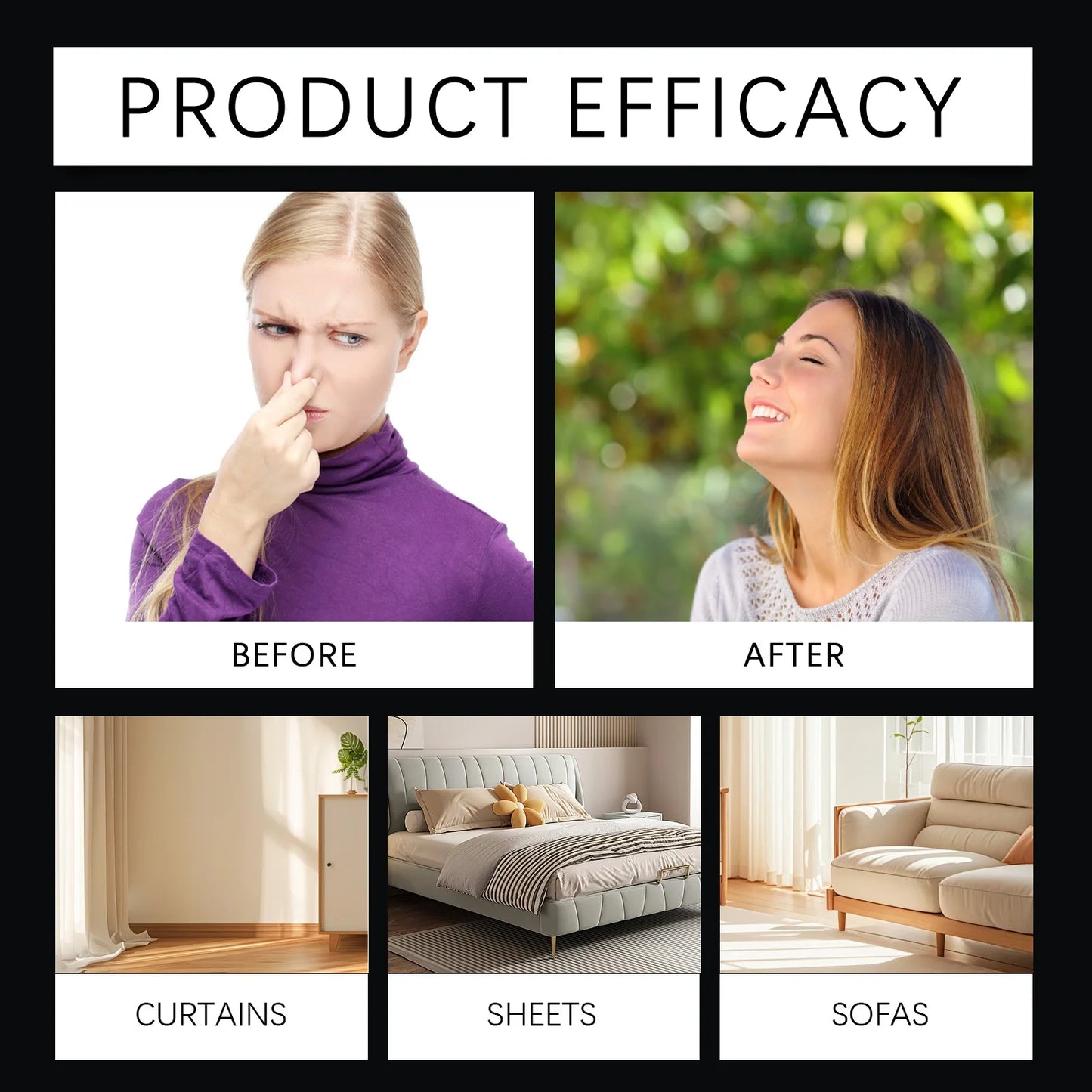 100ml Household Fragrance Spray Light and quick-drying, fresh air, neutral fragrance, suitable for fabric deodorization