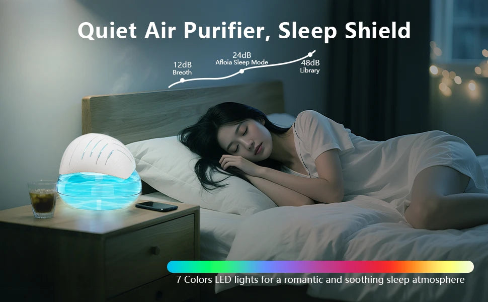 Air purifier aroma diffuser, essential oil air freshener, suitable for home, office, bedroom, warehouse, gifts