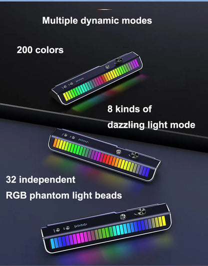 Car Air Freshener Multifunction RGB Music Pick-Up Car Perfume USB Rechargeable Automotive Smell Parking Phone License Plate Cool