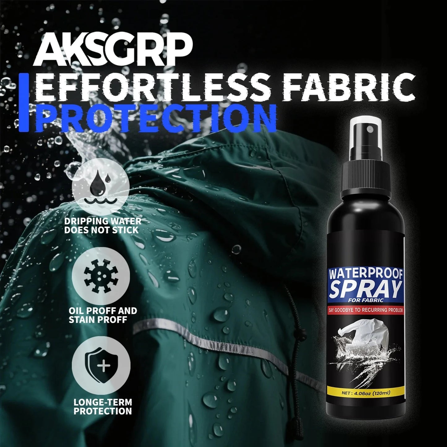 Waterproof Spray Provides Protection Jackets,Shoes Store Fabrics,Suitable For Car And Household Glass,Outdoor Adventures