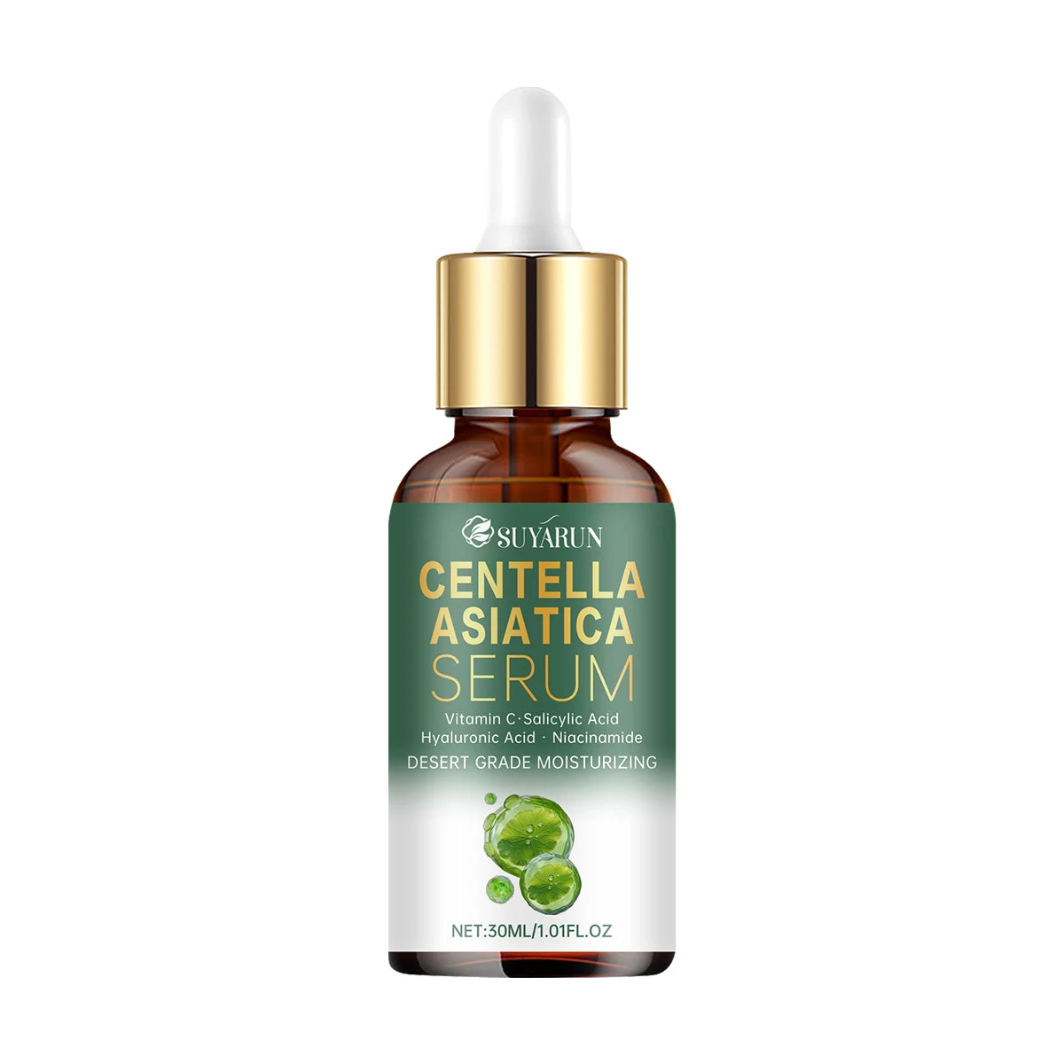 SUYARUN Premium Centella Asiatica Serum - Hydrating & Soothing Face Treatment for Acne, Redness & Anti-Aging | Natural Skin Care